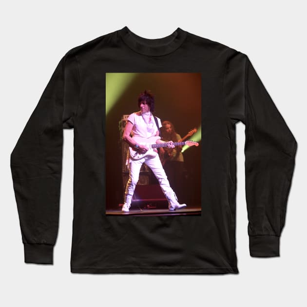 Jeff Beck Photograph Long Sleeve T-Shirt by Concert Photos